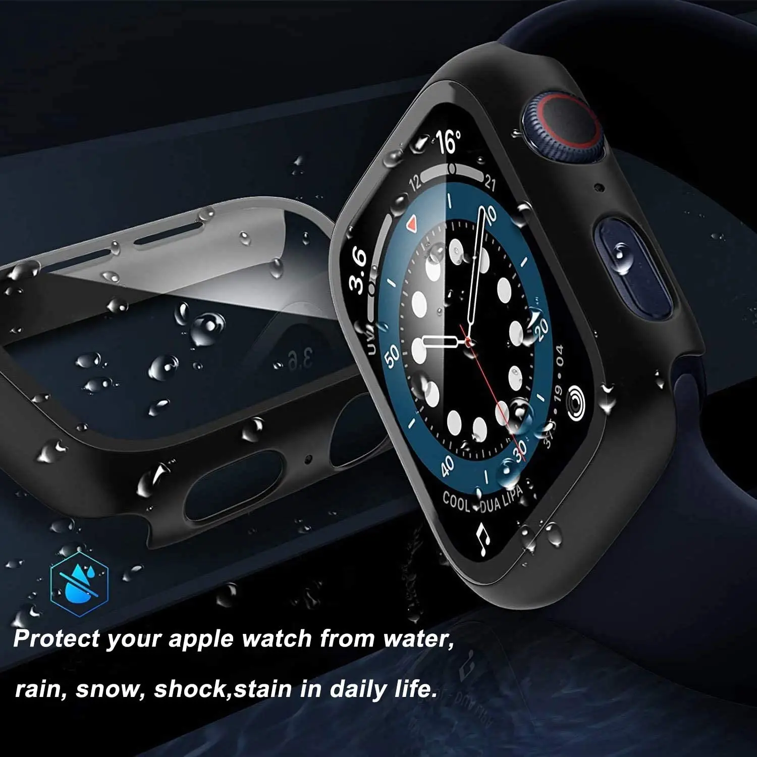 Стекло и чехол для Apple Watch Series 6 5 4 3 SE 44 мм 40 Защитная пленка iWatch 42 38 аксессуары |