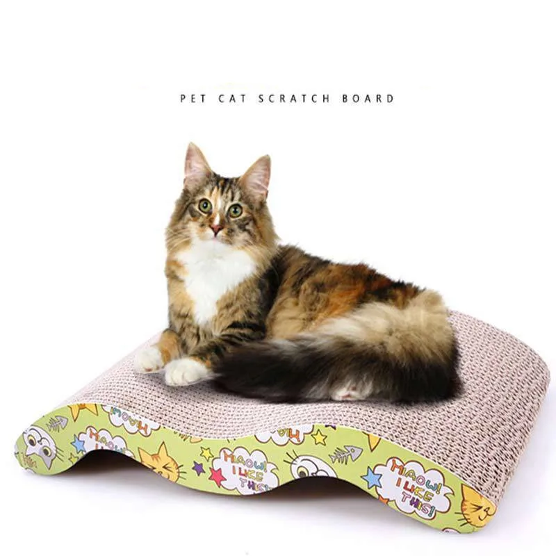 44 см кошачья Когтеточка из гофрированного картона тарелка лапа + бумажная