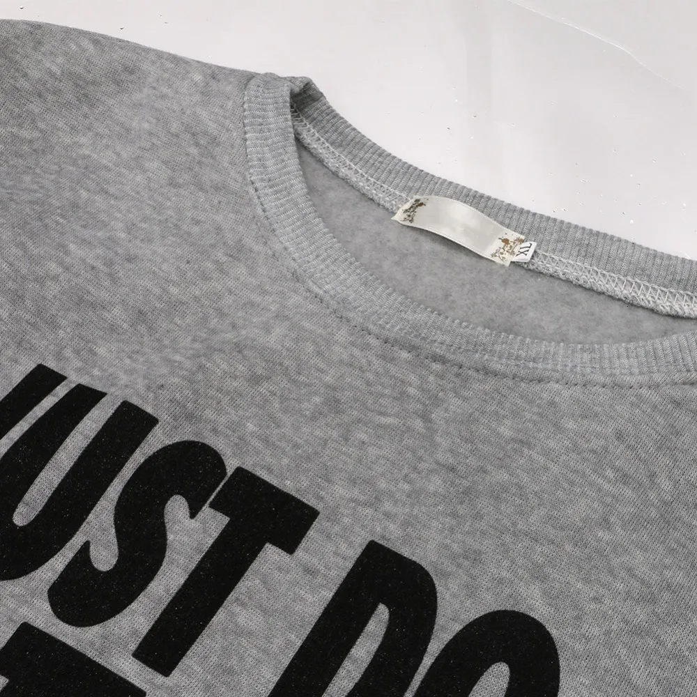 Just Do Nothing sudaderas mujer модная женская Повседневная Толстовка с длинным рукавом, джемпер, пуловер, толстовка, топы, рубашки, толстовки для женщин
