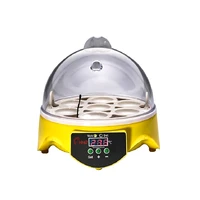 mini 7 eggs incubator fully auto digital led chicken duck hatcher egg incubator machine