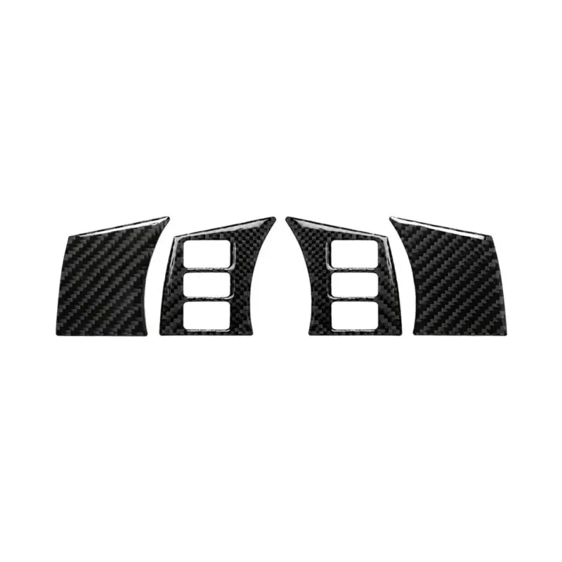 

4Pcs Stickers Interior Steering Wheel Panel For Nissan 350Z 2006-2009 Button Cover New