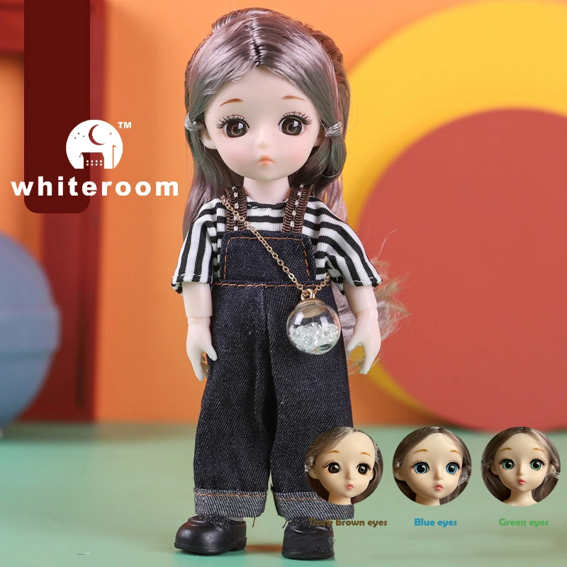 Новинка шарнирная Мини Кукла 16 см 13 подвижных шарниров девочка ребенок 3D большие