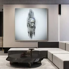 Абстрактная Металлическая искусственная живопись на холсте, плакаты, принты, настенные картины для гостиной, отеля, домашний декор