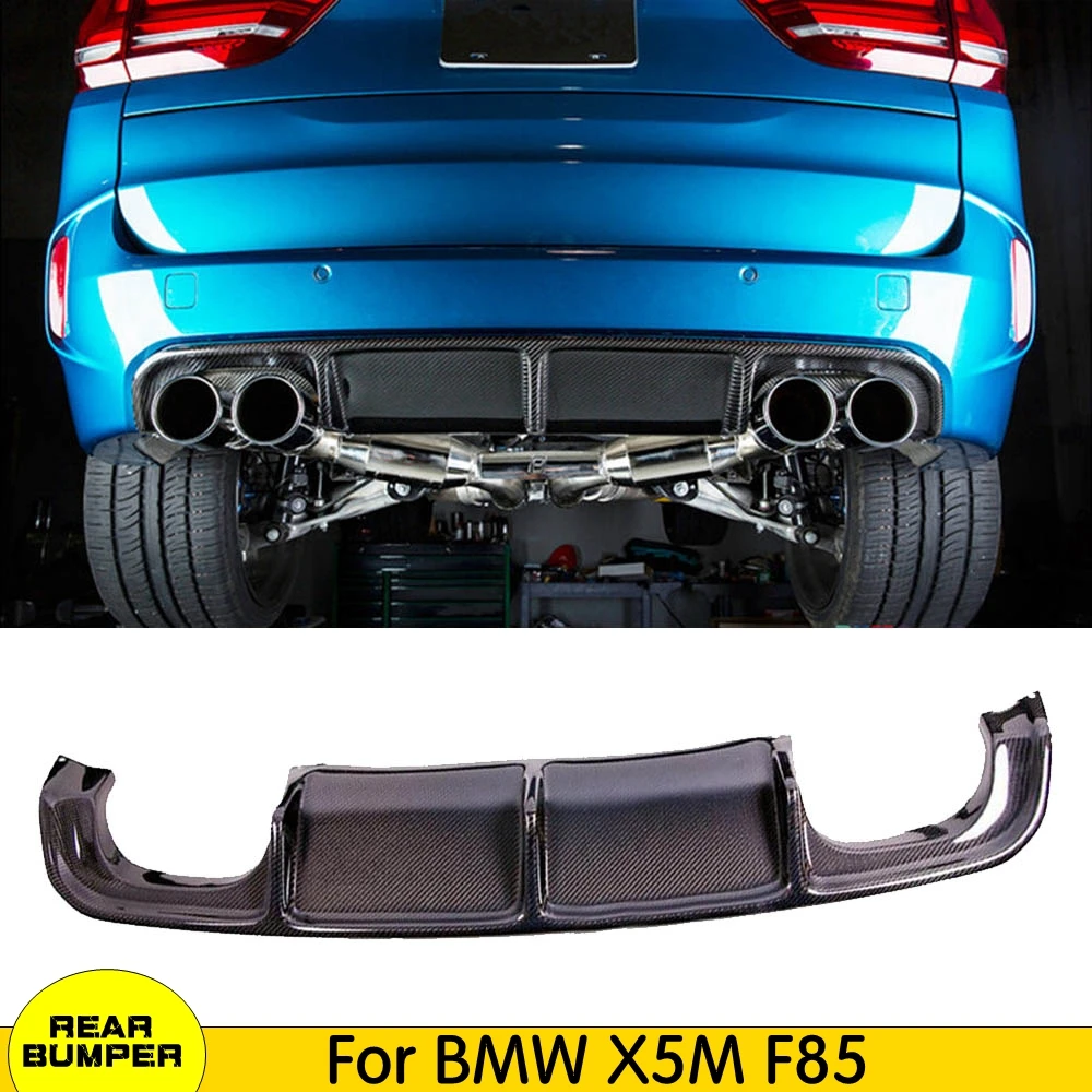 Задний бампер из углеродного волокна автомобильный диффузор для BMW X5M F85 X6M F86 2015 2016