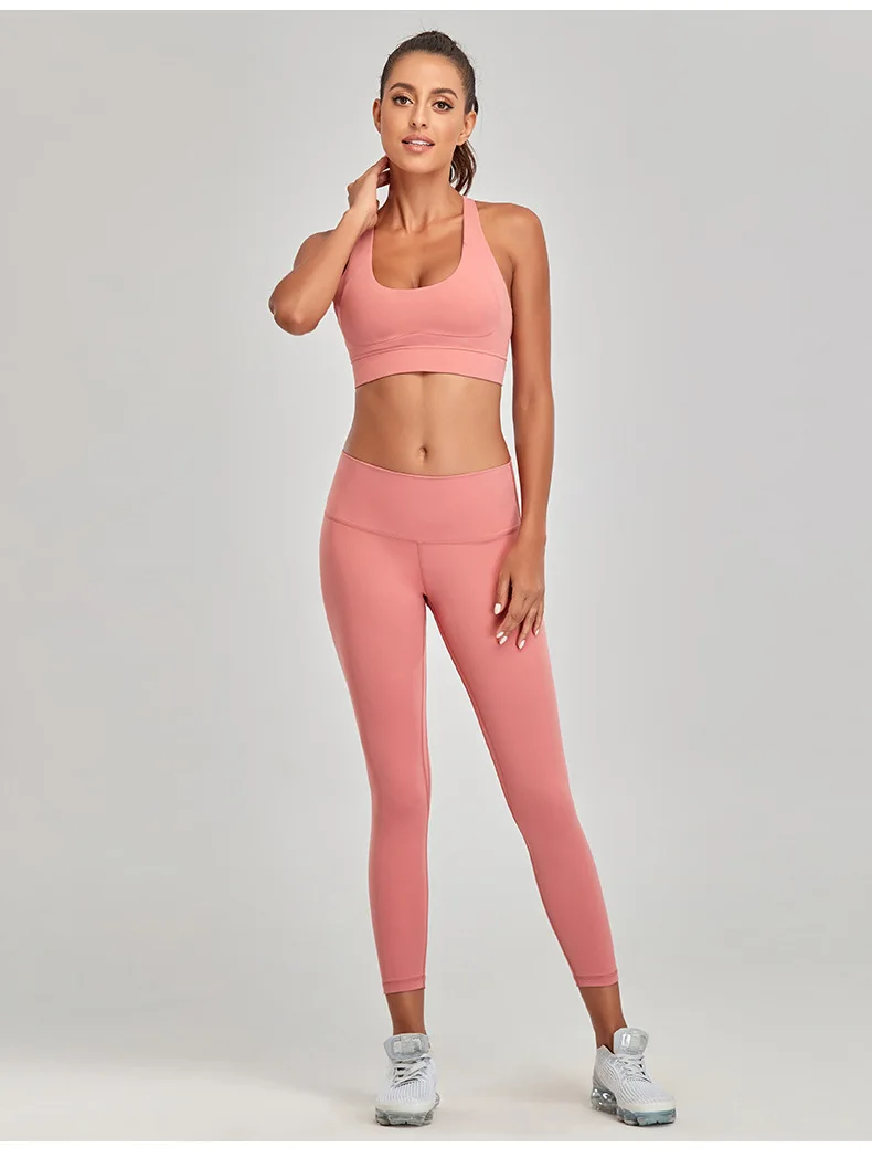 Sports Suits Vital Seamless Yoga Set Women Fitness Clothing Sportswear Woman Gym Leggings Tights Padded Push-up Sports Bra