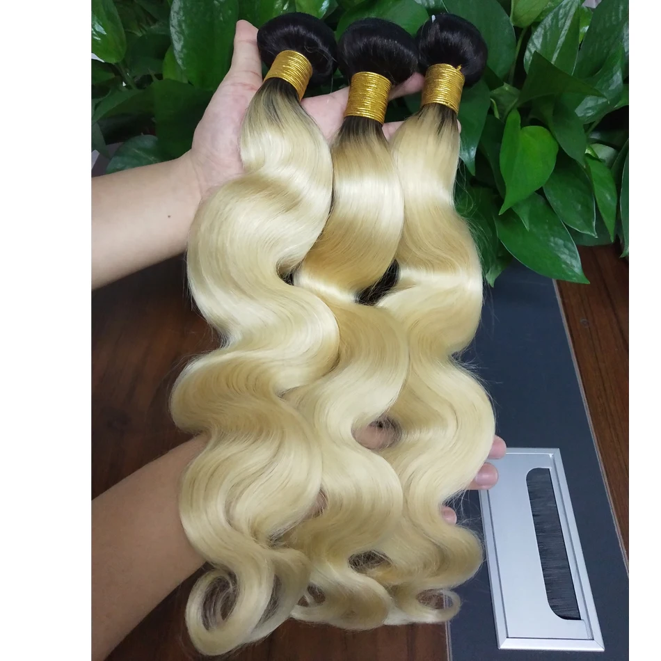 1B 613 пряди с фронтальной горячей звездой бразильские волнистые человеческие