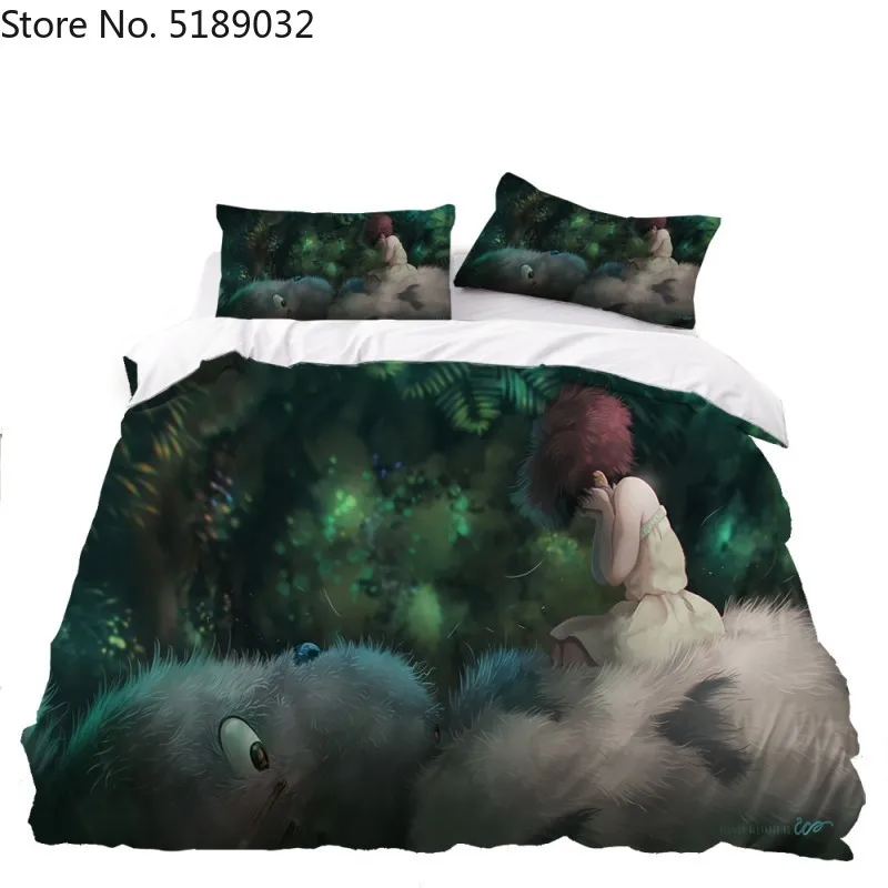 Милый набор постельного белья Тоторо Аниме Мой сосед пододеяльник двойной