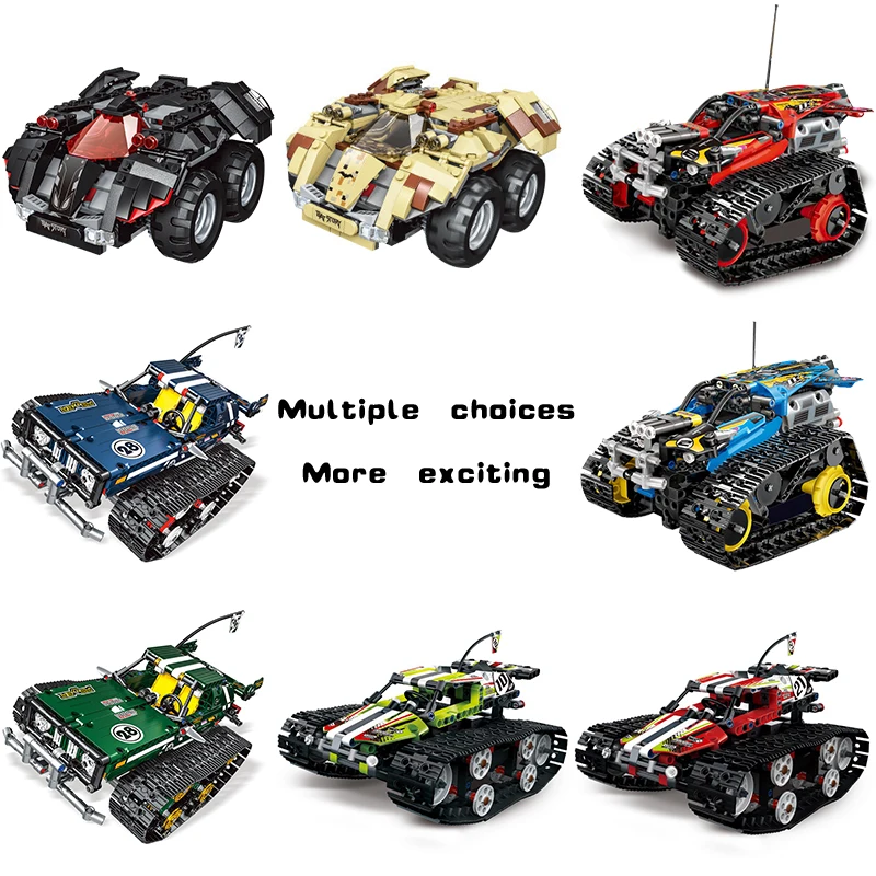 Высокотехнологичный конструктор Mould King с приложением на гусеничном ходу