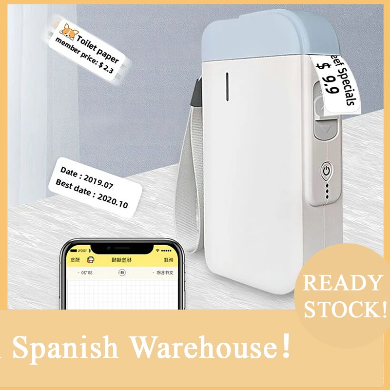 Термонаклейка с Bluetooth принтером для путешествий портативный мини ценник