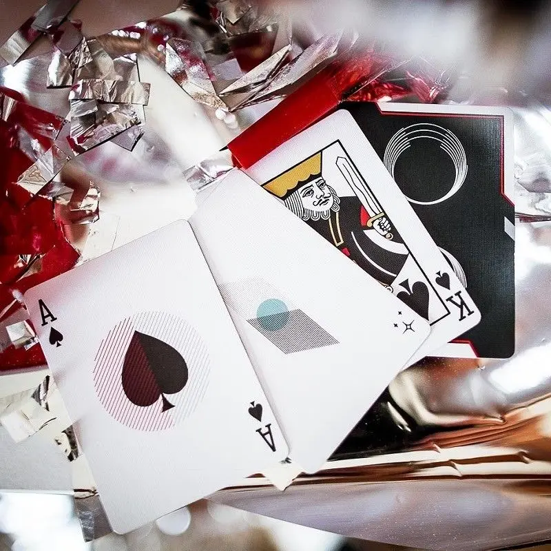 Черные игральные карты Saturn Hyperspace от Ellusionist Размер покера USPCC редкий ограниченный