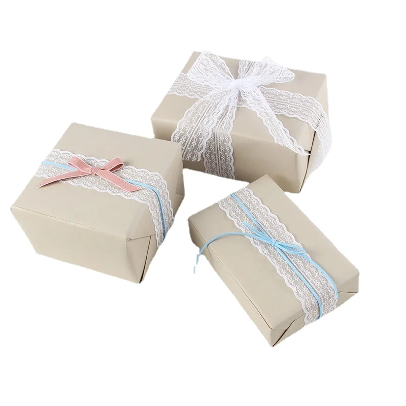 

Width 1'' Lace Ribbon Flowers Bouquets DIY Manual Packaging Decoration Materials