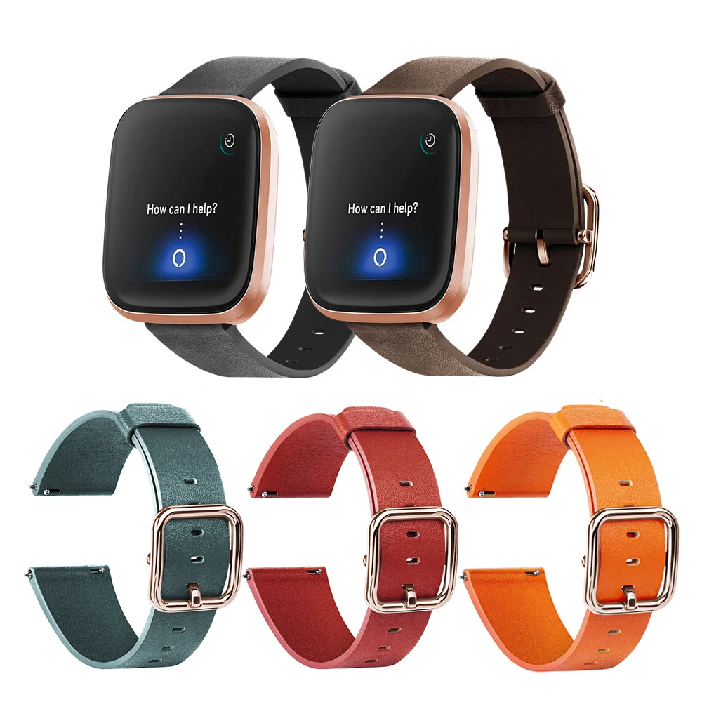 

Ремешок для Fitbit Versa 2, кожаный ремешок для умных часов, водонепроницаемый сменный Браслет для браслета Fitbit Versa/Versa 2