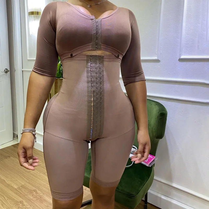 

Tummy Control Full Body Shapewear Skims Slimming Long Bodyshaper Brassier And Sleeves Fajas Colombianas Originales Post Surgery