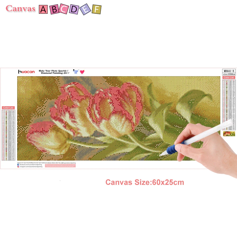 Алмазная вышивка huacan Flower 5D DIY алмазная живопись мозаика настенная художественная живопись полная круглая вышивка крестиком художественный декор рукоделие