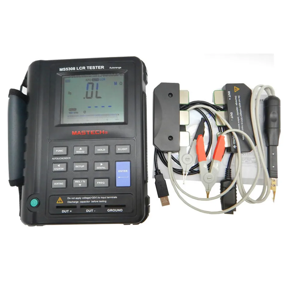 Mastech MS5308 ручной Профессиональные Авто Диапазон Цифровой измеритель иммитанса