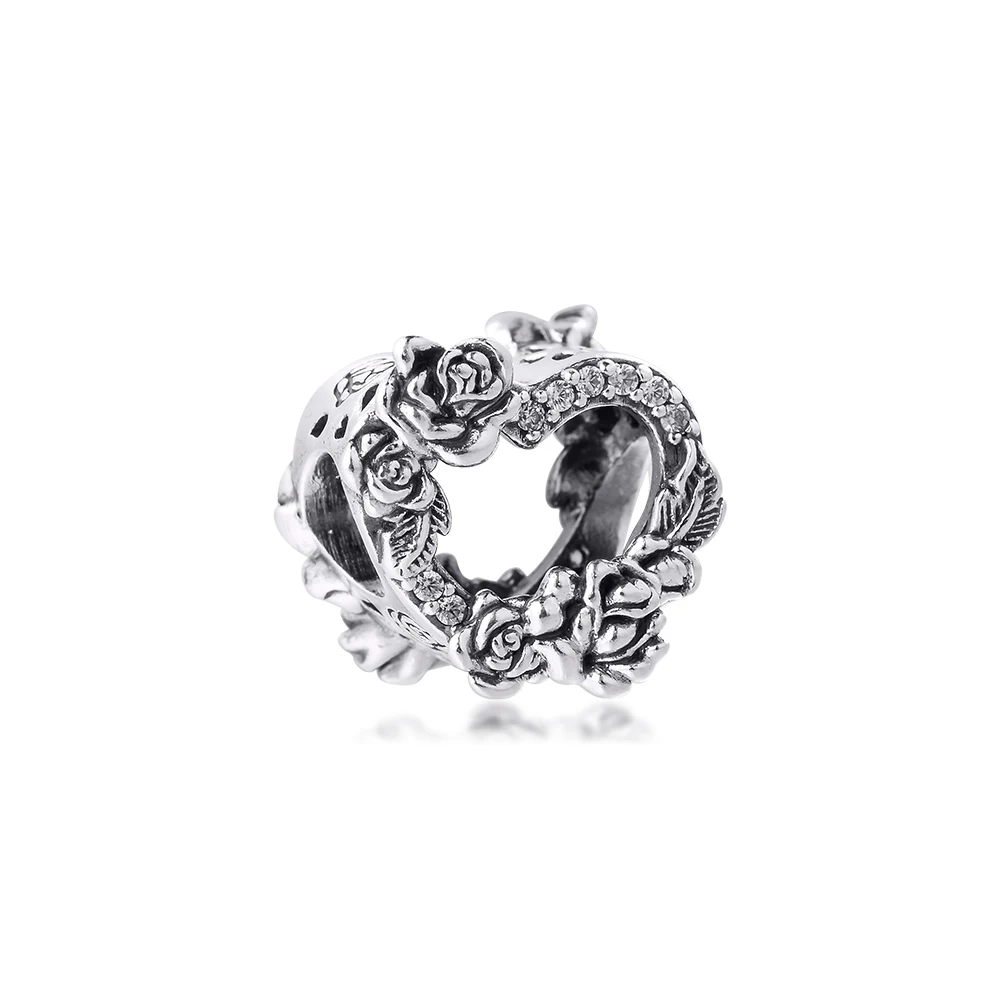 

Sparkling 2021 Hearts Charm for Bracelets New DIY Jewelry Woman High Quality Beads 100% Real Sterling Silver S925 Pendant