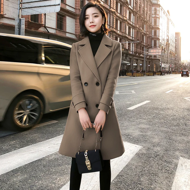 

Пальто KMETRAM из натуральной шерсти, Женская куртка, весна 2021, уличная одежда, корейские шерстяные пальто и куртки, верхняя одежда, Casaco Feminino MY2670