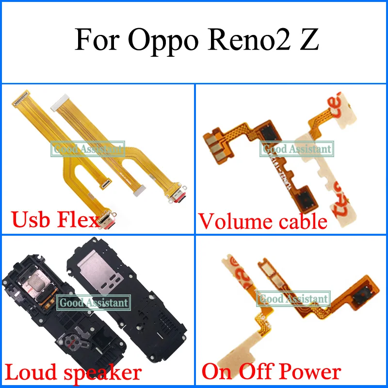 Гибкий Usb кабель для наушников Oppo Reno2 Z Reno 2Z микрофон материнская плата громкий