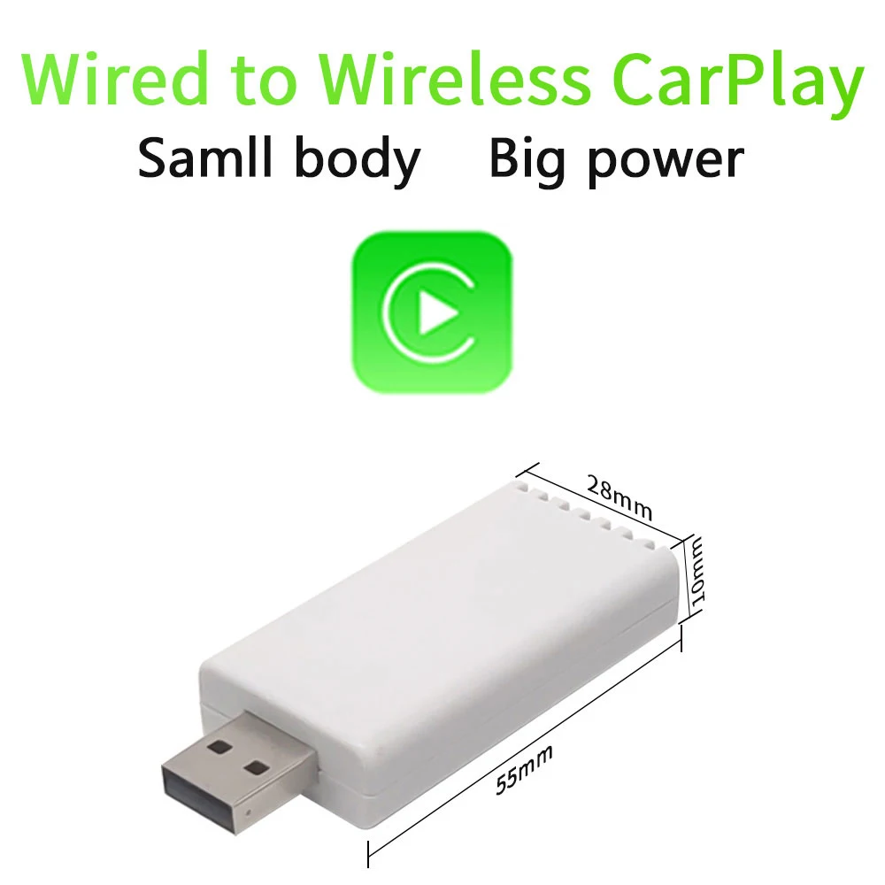 Беспроводной адаптер CarPlay для OEM автомобильной стереосистемы с USB подключением и