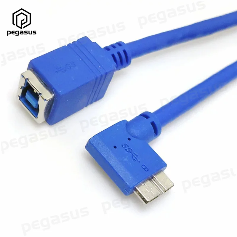 

USB 3.0 Micro Right Elbow Male to USB3.0 B Female Printer Extension Cable