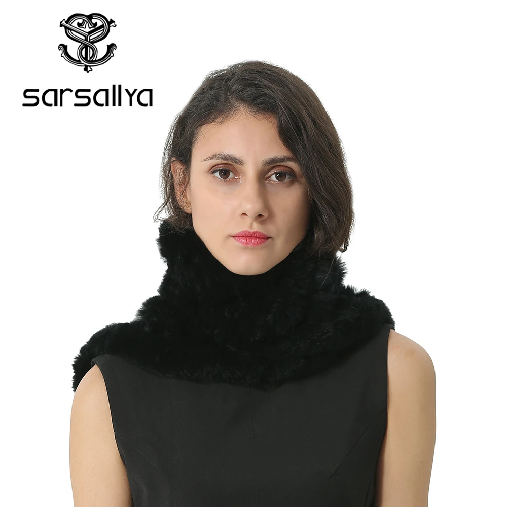 Женский шарф из натурального меха зимний модный кольцо для женщин теплые шарфы с