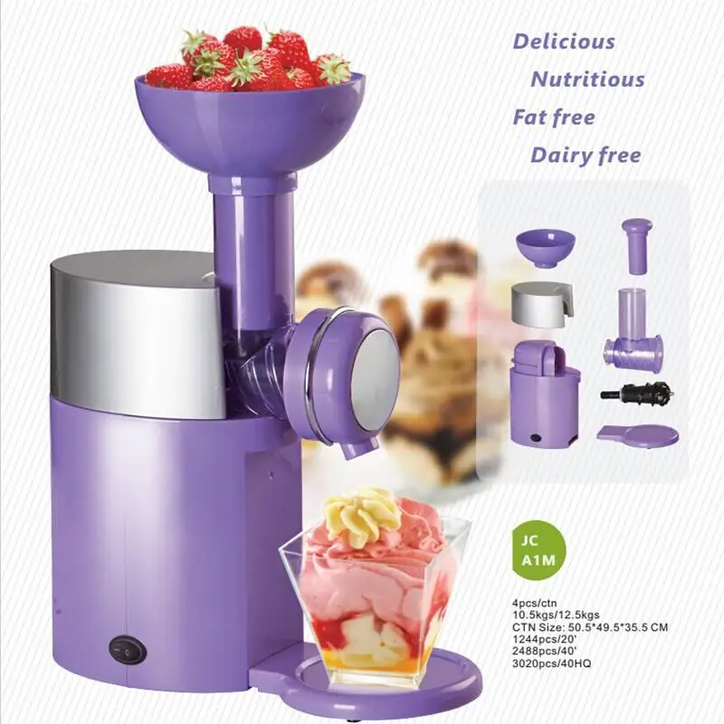 Household Automatic Home-made Fruit Ice Cream Machine For Children, Which Can Make Frozen Desserts