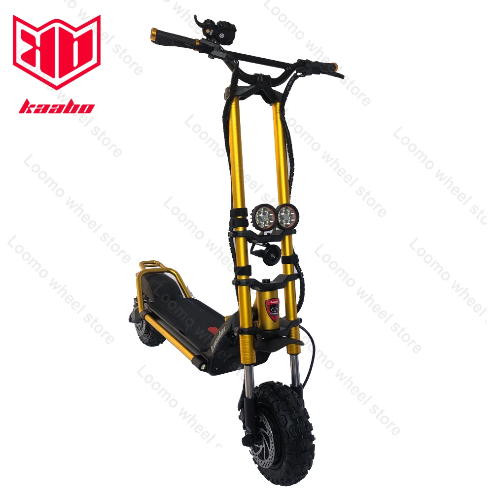 Bestellen Original Kaabo Wolf Krieger König + 11 Zoll 72V 28AH LG Batterie Top Geschwindigkeit 100km/h Elektrische Roller Mit Hydraulische Dämpfung