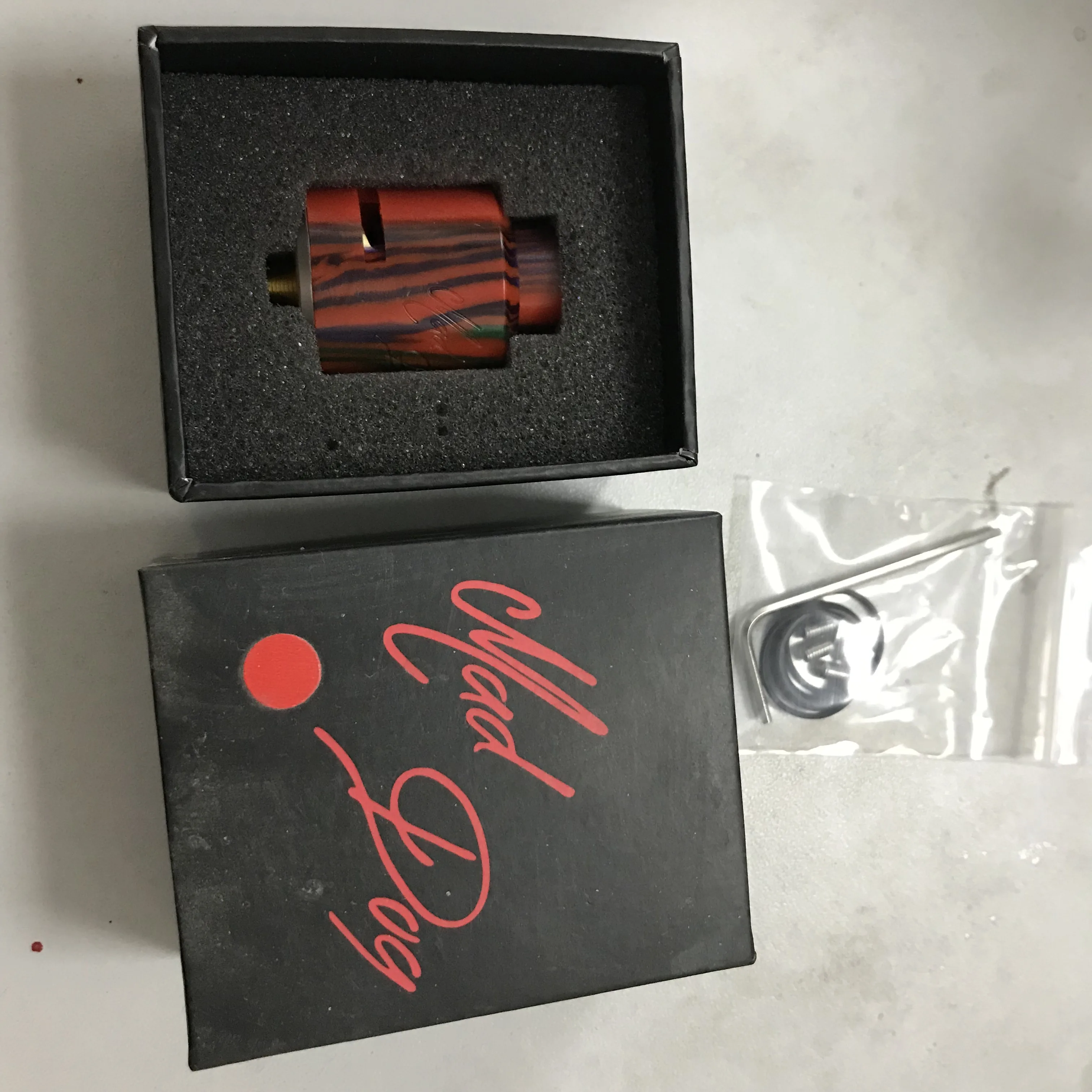 Crazy dog зазор Самая низкая цена RTA распылитель против контроля воздушного потока ввиду большой испаритель смолы