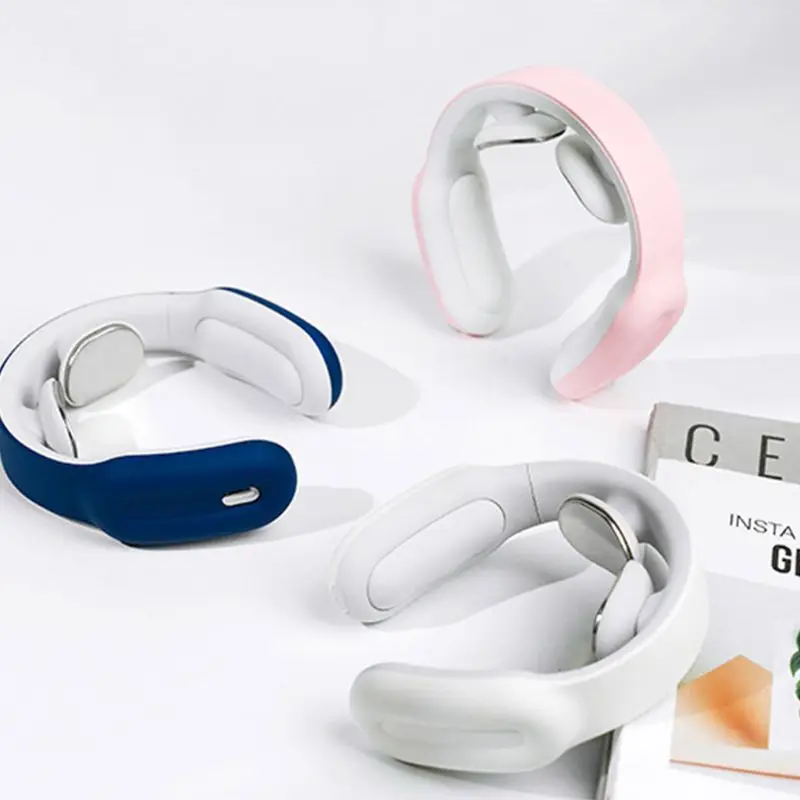 

Electric Pulse Neck Massager 3 Modes 15 Strength Heating Muscle Pain Relief Tool Relaxation