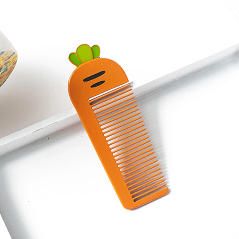

Hair Styling Comb Ribs Hairdressing Carrot Cartoon Metal Comb Small Gifts And Practical Creative Gifts Girls Children