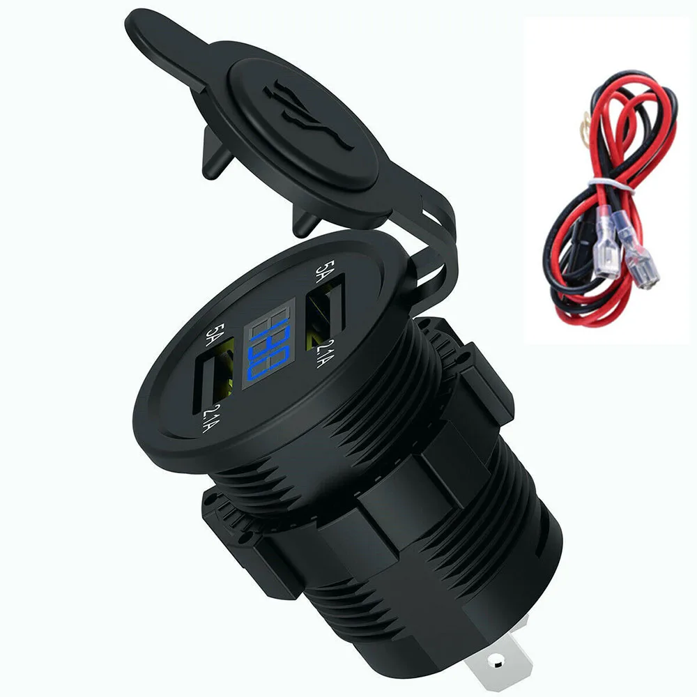 Зарядное устройство с двумя портами USB розетка 60 см 10 А замена провода