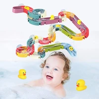 bath toys baby bathroom duck diy track bathtub kids play water games tool bathing shower wall suction set bath toy for children