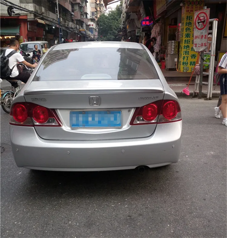 Спойлер для Civic 2006-2011 спойлер Honda HDB из АБС-пластика заднее крыло автомобиля