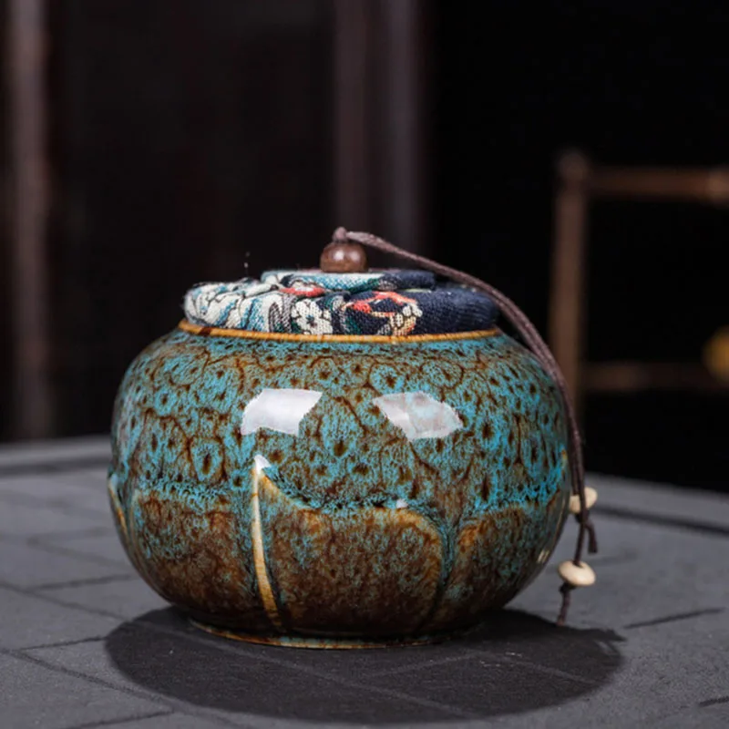 Керамическая герметичная емкость для хранения чая чайная Кадка сменная