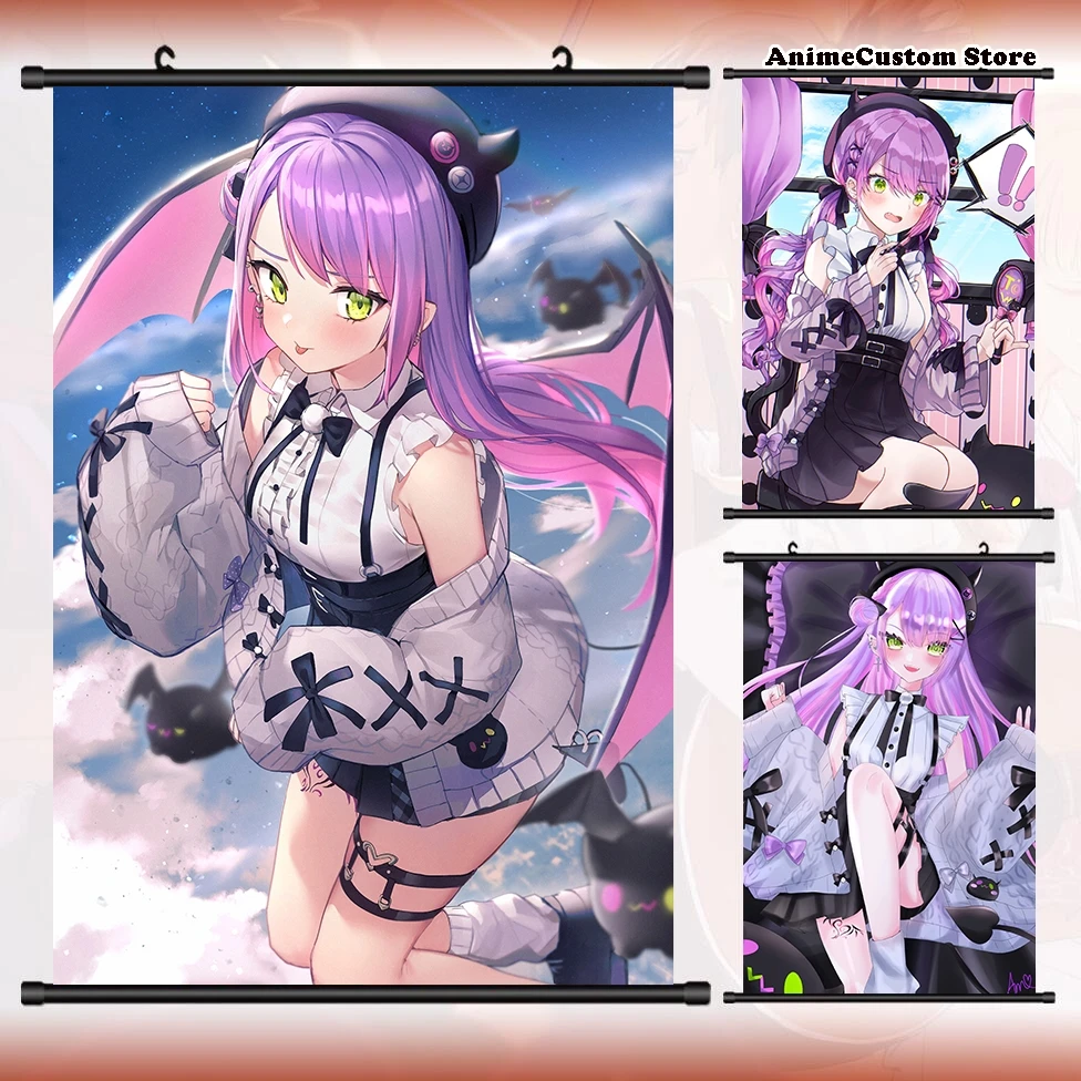 Игра Hololive YouTube Tokoyami Towa HD настенный свиток рулонная картина постер подвесной Декор