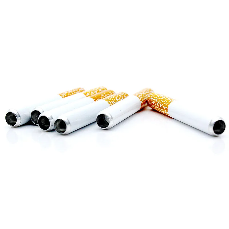 1 шт. портативный мини в виде сигареты металлическая курительная трубка