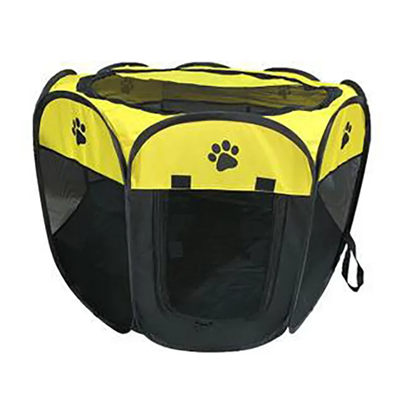 

Portable Foldable Indoor Baby Playpen Dog Cat Bed Tent Breathable Easy To Operate Octagonal Fence Love Pets Delivery Room