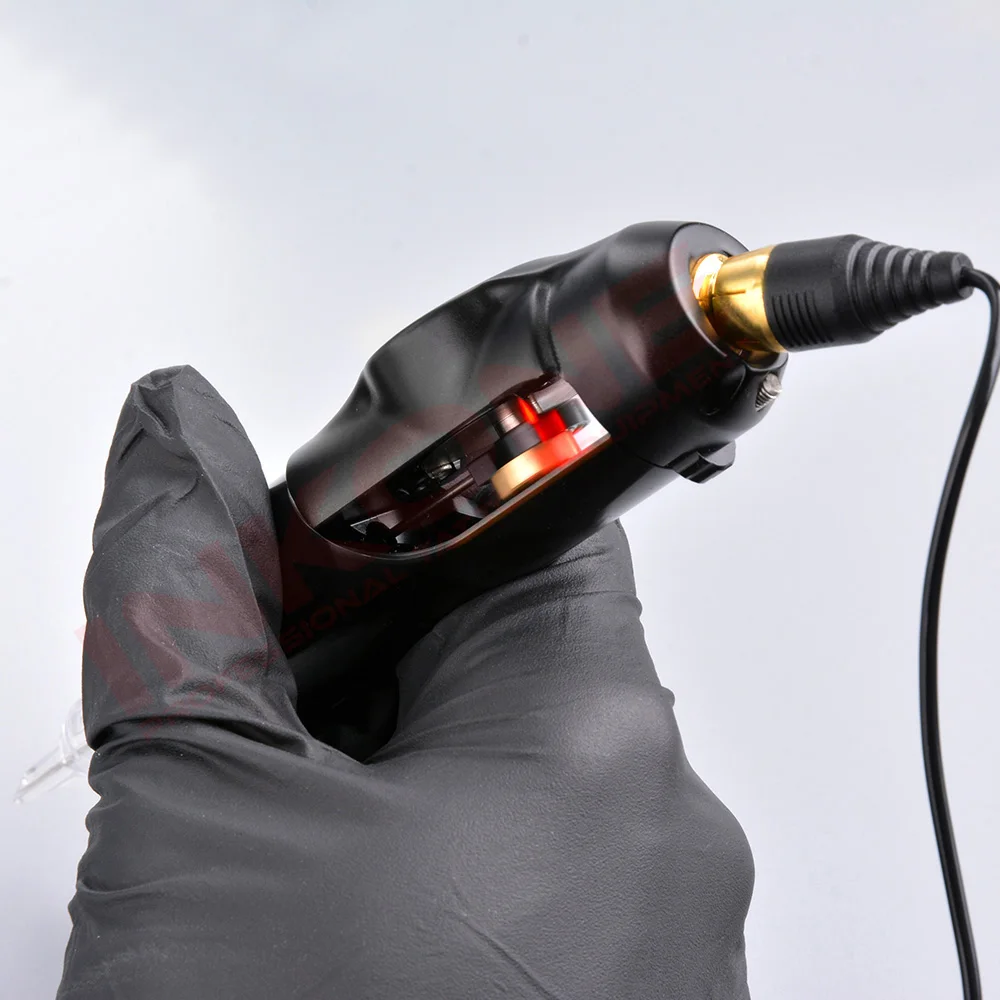 Профессиональная роторная машина татуировки короткая ручка Мощный Тихий мотор