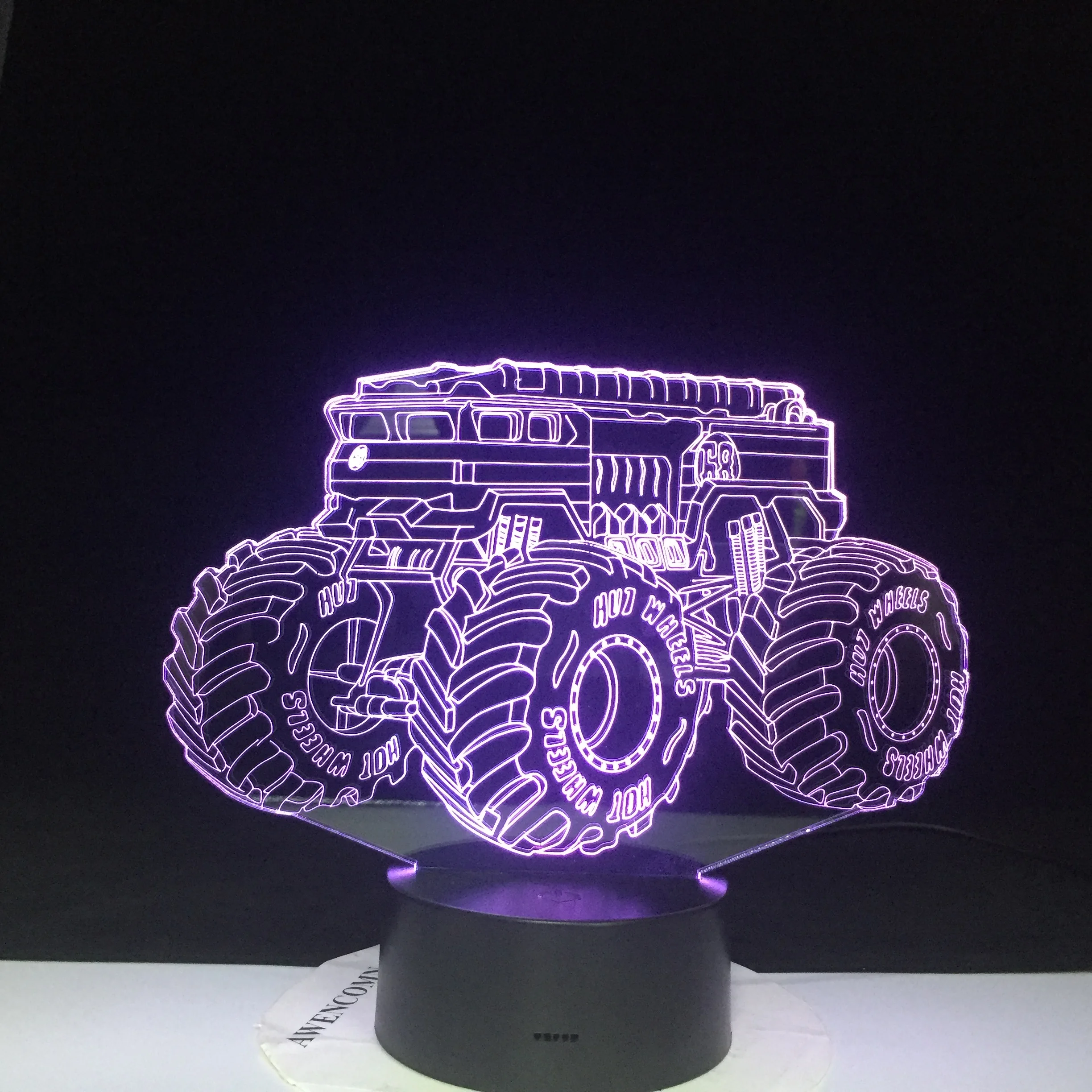 7 Colors Changing Creative Gifts Vehicle Car 3D Led Table Lamp Usb Touch Button Night Lights Kids Bedroom Decor | Лампы и освещение
