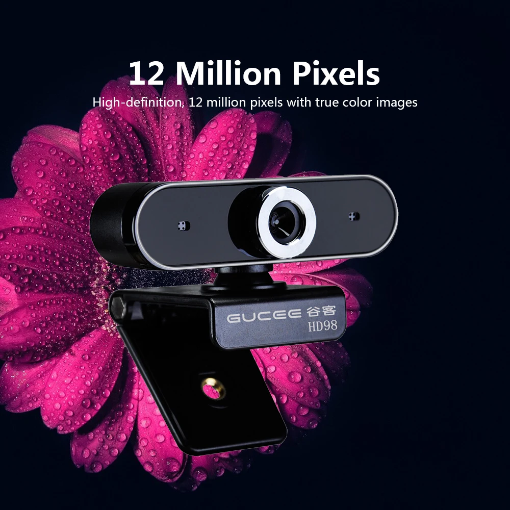 GUCEE USB HD веб камера 12 миллионов пикселей ручная фокусировка встроенный микрофон