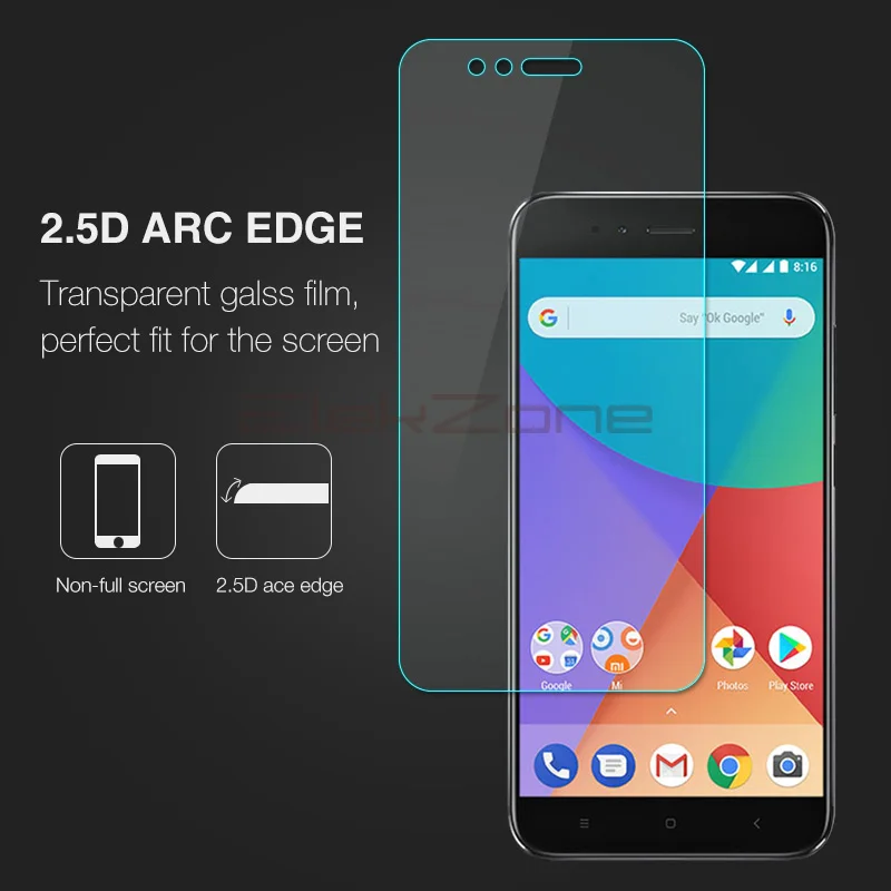 Нано покрытие 9H HD экран телефона Закаленное стекло пленка для Xiaomi Mi 5X 2.5D Защитная