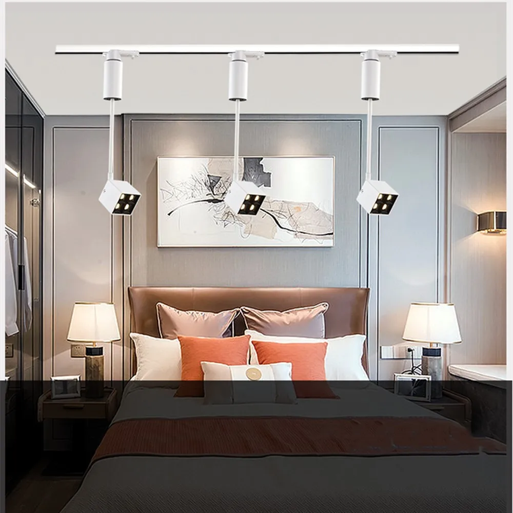 Светодиодная лампа для трека светильник рельсовый алюминиевый светодиодный