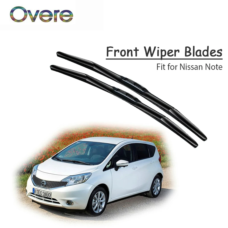 

Overe 1 Набор Резиновых автомобильных передних стеклоочистителей для Nissan Note 2013 2012 2011 2010-2006 ветрового стекла оригинальный очиститель аксессуар...
