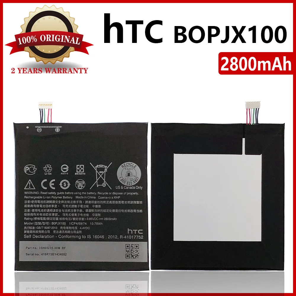 

100% Оригинальный аккумулятор 2800 мАч B0PJX100 BOPJX100 (версия 728) для HTC Desire 728 Dual SIM 728 LTE 728G, аккумулятор высокого качества