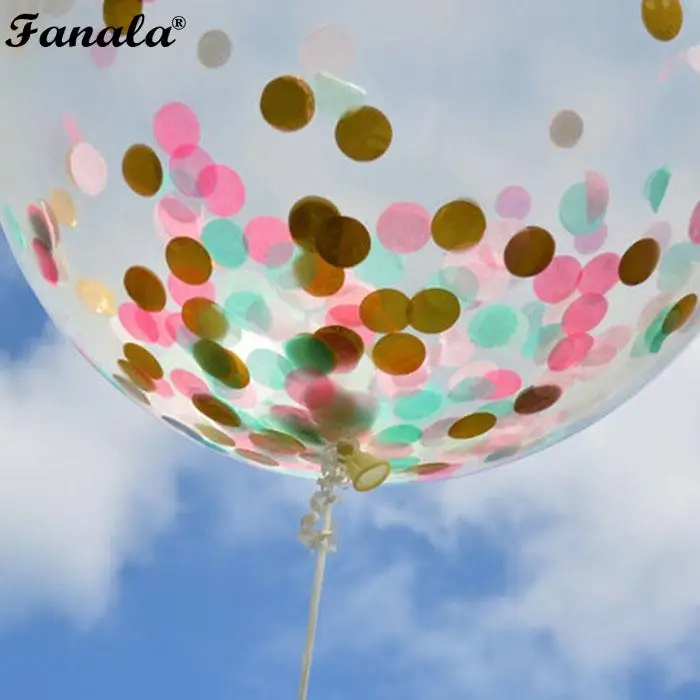 12inch1pc латексные Красочные воздушные шары конфетти надувной шар Гелиевый для дня
