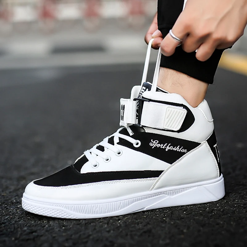 Мужская Высокая обувь для скейтбординга Всесезонная спортивная нескользящая в