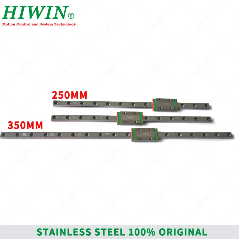 HIWIN из нержавеющей стали MGN9 150 мм 250 мм 350 мм линейная направляющая с MGN9H направляющие блоки каретки серии MGN9 для 3d принтера