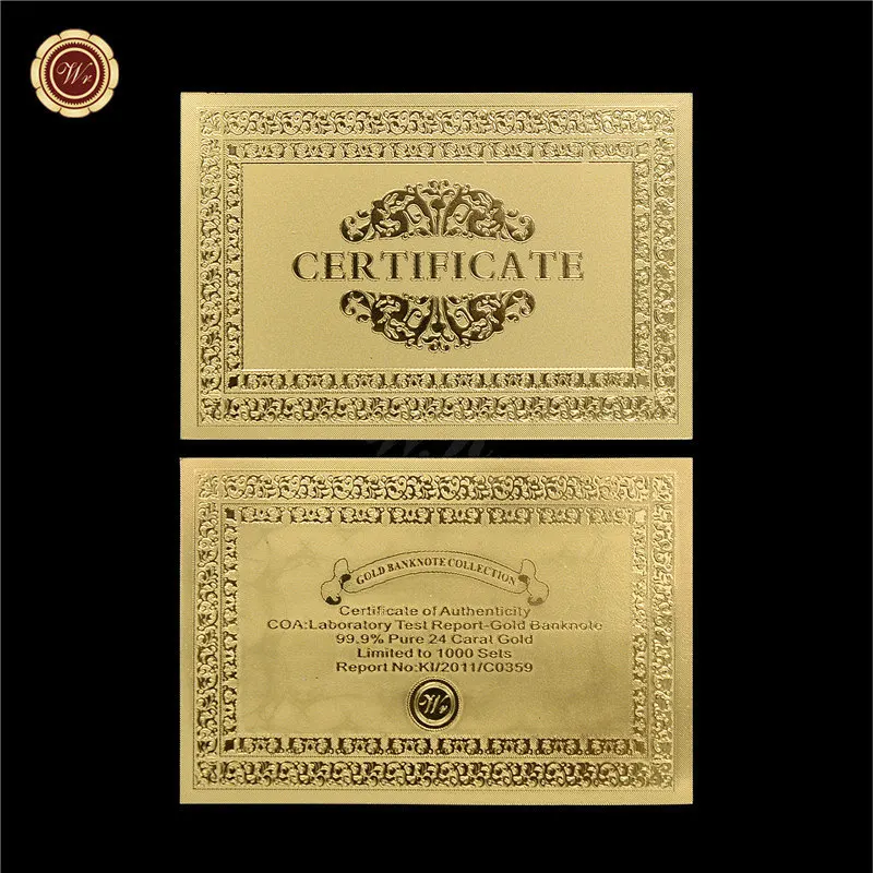 Набор из 10 цветных золотых банкнот в стиле Саудовской Аравии 20-500 эриалов | Дом и