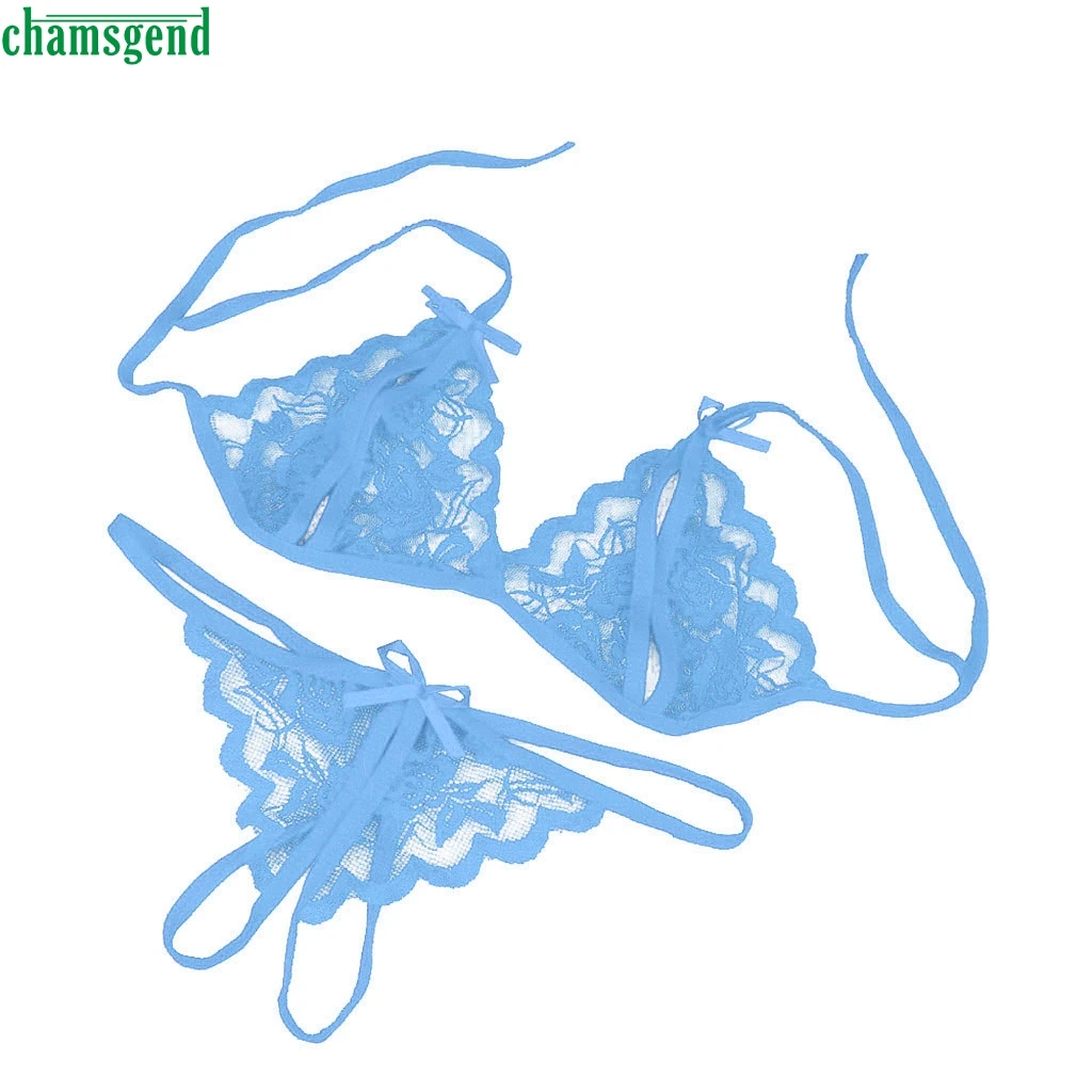 Chamsgend женские сексуальные короткие комплекты кружевной бюстгальтер нижнее белье