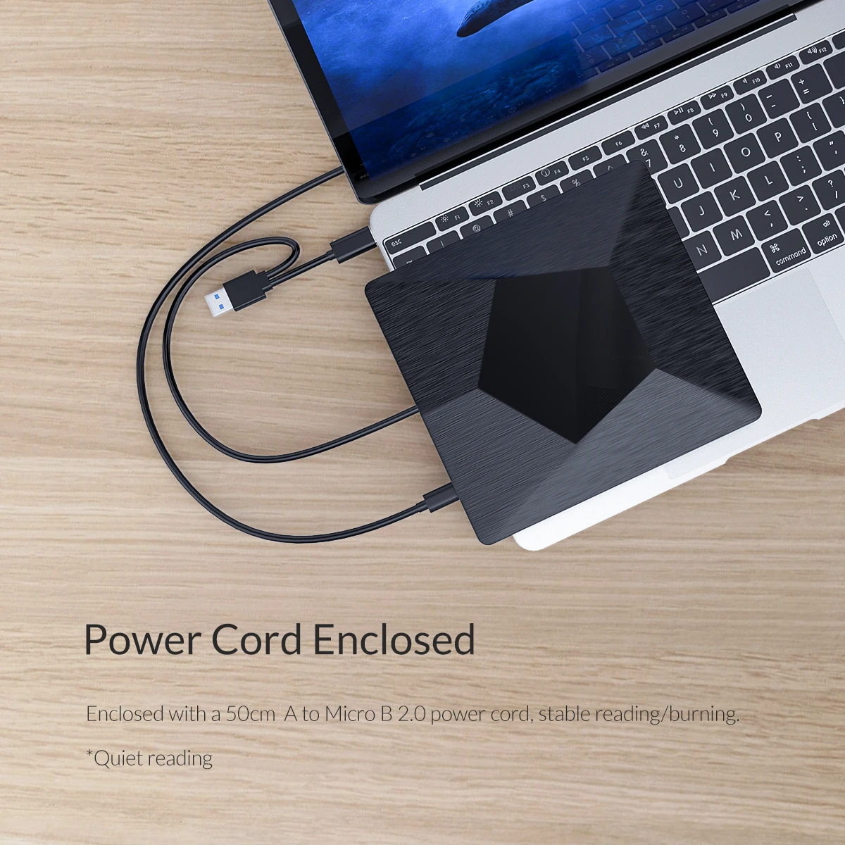 ORICO Внешний USB 3,0 высокая скорость толщина, DVD Оптический привод CD/DVD-RW комбинированный DVD RW ROM ридер без драйвера для ноутбуков, Mac OS